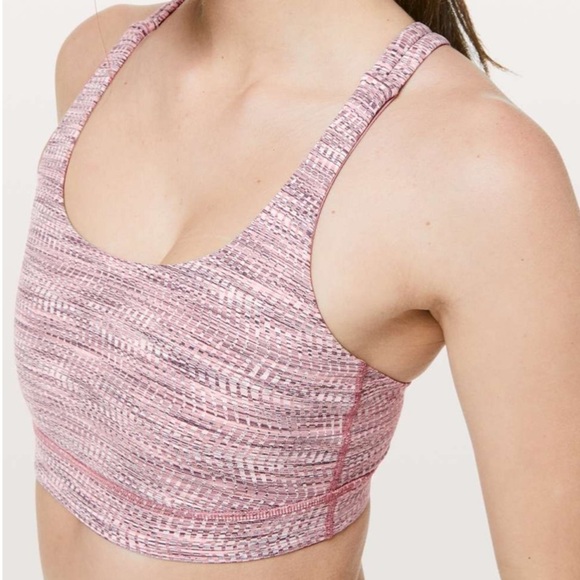 Lululemon Energy Bra Arrow Jacquard Antique Bark Copper Coil Size 2 - Picture 3 of 6